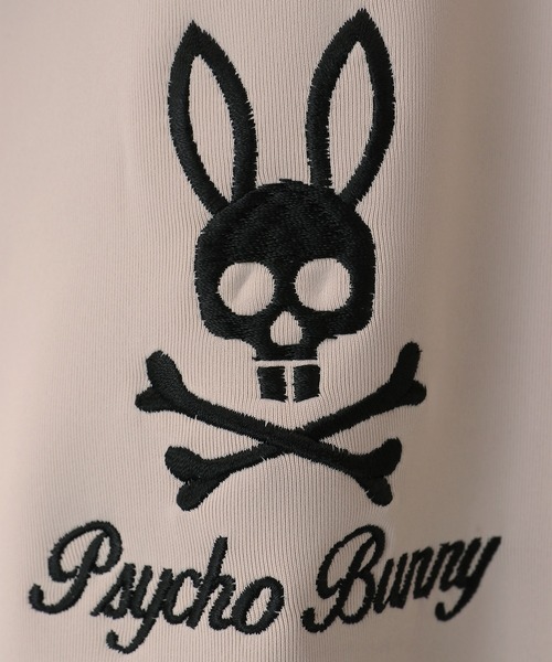 Psycho Bunny（サイコバニー）の「[GOLF]ベアダンボール 刺繍ロゴ ハーフジップ プルオーバー（Tシャツ/カットソー・メンズ・ブラック/グレイッシュベージュ・MEDIUM/X-LARGE/LARGE）」の11枚目の写真