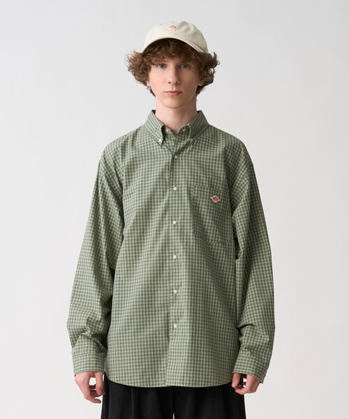 DANTON(ダントン)の「Men's T/C Button-Down Shirt(シャツ/ブラウス・メンズ・ブルー系その他5/グリーン系その他・38/42/40/44)」の3枚目の写真