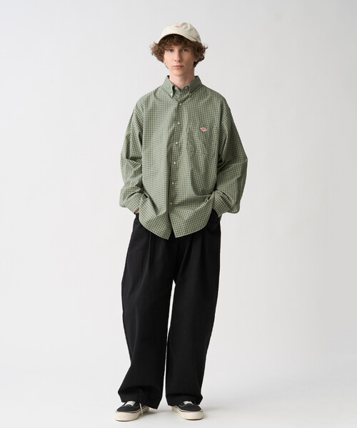 DANTON(ダントン)の「Men's T/C Button-Down Shirt(シャツ/ブラウス・メンズ・ブルー系その他5/グリーン系その他・38/42/40/44)」の5枚目の写真