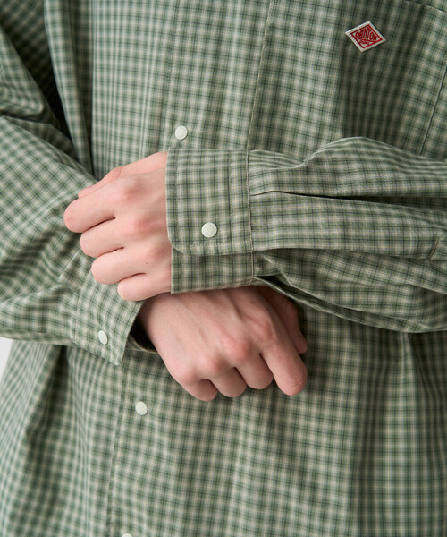 DANTON(ダントン)の「Men's T/C Button-Down Shirt(シャツ/ブラウス・メンズ・ブルー系その他5/グリーン系その他・38/42/40/44)」の7枚目の写真