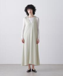 YLEVE（イレーヴ）の「YLEVE   FIBRILLATED SATIN A - LINE DRESS（ワンピース）」