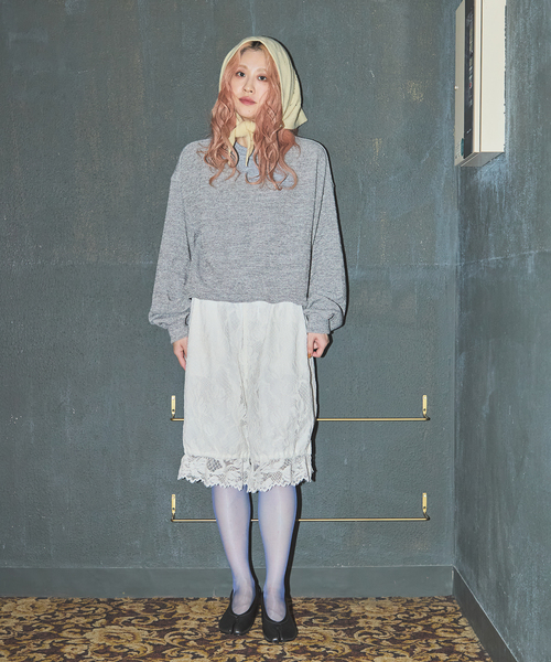 JOURNAL STANDARD(ジャーナルスタンダード)の「【SALLY VINTAGE × JOURNAL STANDARD】SALLY LACE HALF PANTS(その他パンツ・レディース・ブラック/ホワイト・FREE)」の17枚目の写真