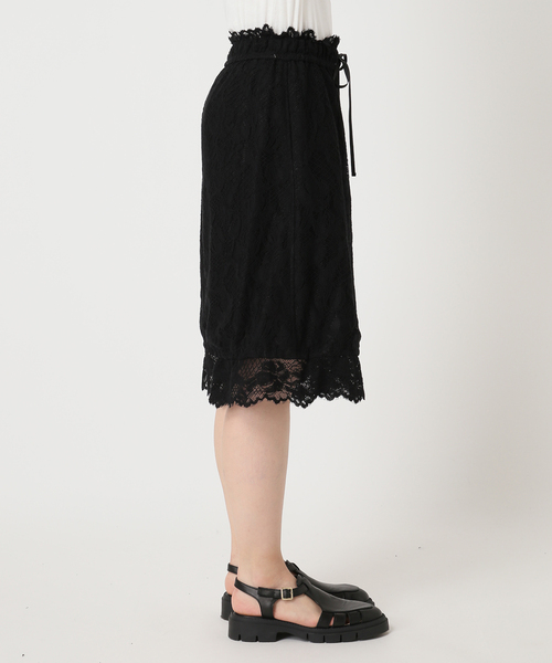 JOURNAL STANDARD(ジャーナルスタンダード)の「【SALLY VINTAGE × JOURNAL STANDARD】SALLY LACE HALF PANTS(その他パンツ・レディース・ブラック/ホワイト・FREE)」の3枚目の写真