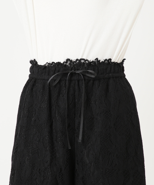 JOURNAL STANDARD(ジャーナルスタンダード)の「【SALLY VINTAGE × JOURNAL STANDARD】SALLY LACE HALF PANTS(その他パンツ・レディース・ブラック/ホワイト・FREE)」の6枚目の写真
