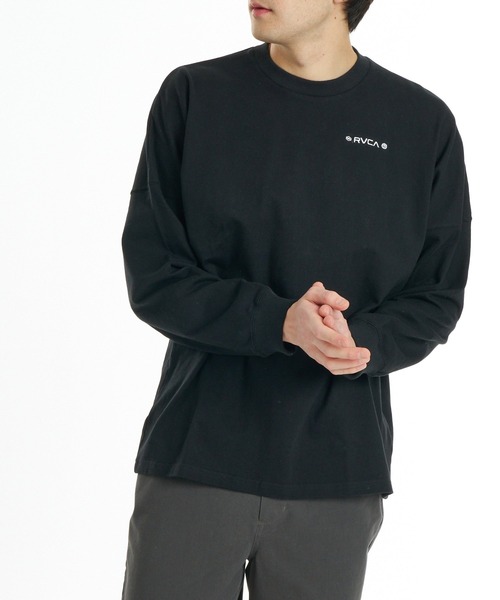 RVCA(ルーカ)の「RVCA メンズ BANDANA BALANCE CRAST LT ロンT 【2026年秋冬モデル】/ルーカバックプリント長袖ロンT(Tシャツ/カットソー・メンズ・ホワイト/ブラック/ベージュ/ブラック系その他2・X-LARGE/SMALL/MEDIUM/LARGE)」の15枚目の写真