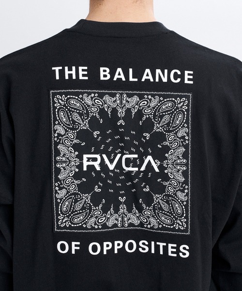 RVCA(ルーカ)の「RVCA メンズ BANDANA BALANCE CRAST LT ロンT 【2026年秋冬モデル】/ルーカバックプリント長袖ロンT(Tシャツ/カットソー・メンズ・ホワイト/ブラック/ベージュ/ブラック系その他2・X-LARGE/SMALL/MEDIUM/LARGE)」の6枚目の写真