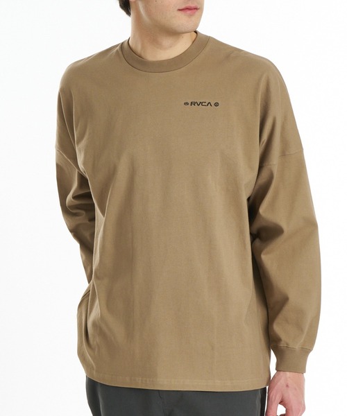 RVCA(ルーカ)の「RVCA メンズ BANDANA BALANCE CRAST LT ロンT 【2026年秋冬モデル】/ルーカバックプリント長袖ロンT(Tシャツ/カットソー・メンズ・ホワイト/ブラック/ベージュ/ブラック系その他2・X-LARGE/SMALL/MEDIUM/LARGE)」の9枚目の写真