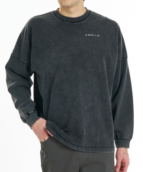 RVCA(ルーカ)の「RVCA メンズ BANDANA BALANCE CRAST LT ロンT 【2026年秋冬モデル】/ルーカバックプリント長袖ロンT(Tシャツ/カットソー・メンズ・ホワイト/ブラック/ベージュ/ブラック系その他2・X-LARGE/SMALL/MEDIUM/LARGE)」の7枚目の写真