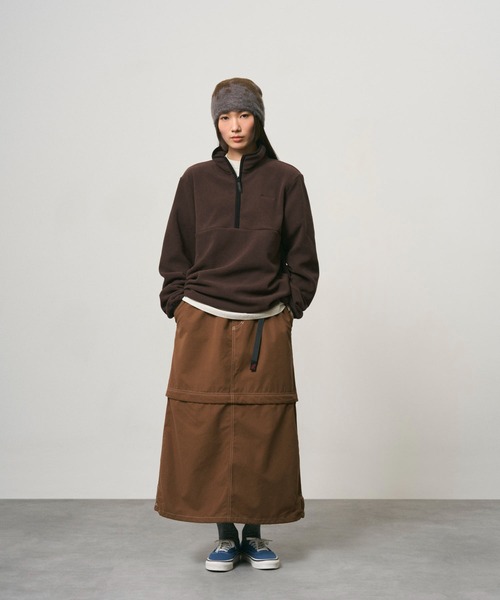 Gramicci（グラミチ）の「WR CONVERTIBLE SKIRT｜ウォーターレジスタントコンバーチブルスカート（スカート・レディース・ブラック/ダークブラウン/カーキ・M/XL/L/S/2XL）」の11枚目の写真