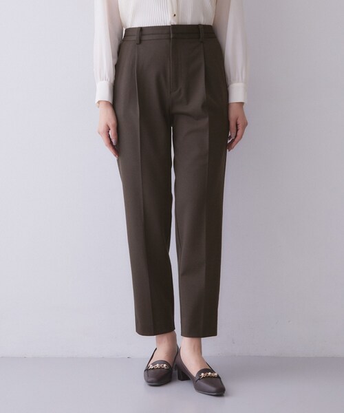 index（インデックス）の「【XS-3Lサイズ】ストレッチテーパードパンツ《洗濯機OK／イージーアイロン》（その他パンツ・レディース・ブラック/ネイビー/ブラウン系その他2/ブラック系1・44/42/40/38/36/34）」の15枚目の写真