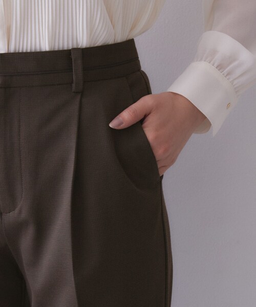 index（インデックス）の「【XS-3Lサイズ】ストレッチテーパードパンツ《洗濯機OK／イージーアイロン》（その他パンツ・レディース・ブラック/ネイビー/ブラウン系その他2/ブラック系1・44/42/40/38/36/34）」の19枚目の写真