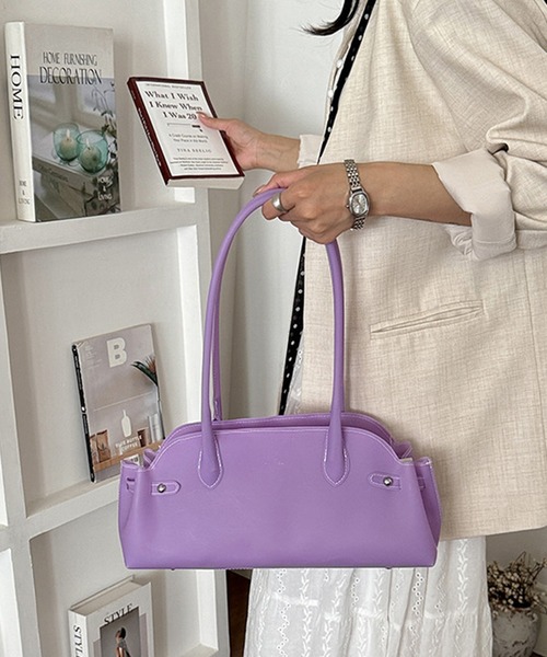 shyam inspiration(シャムインスピレーション)の「jelly bag/横長ジェリーバッグ(ショルダーバッグ・レディース・パープル/ピンク/イエロー/ブルー/グリーン・F)」の3枚目の写真