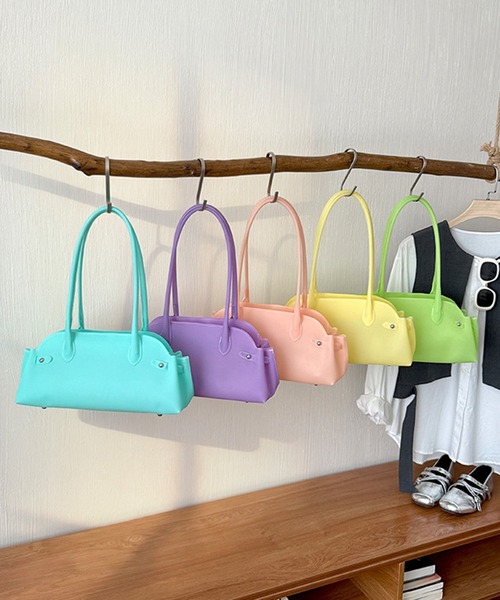 shyam inspiration(シャムインスピレーション)の「jelly bag/横長ジェリーバッグ(ショルダーバッグ・レディース・パープル/ピンク/イエロー/ブルー/グリーン・F)」の22枚目の写真