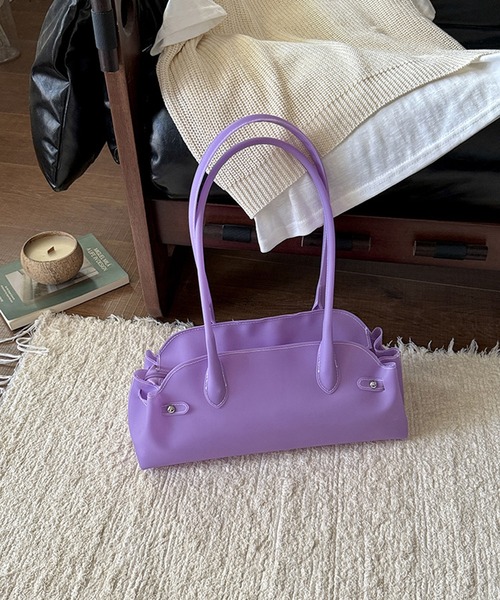 shyam inspiration(シャムインスピレーション)の「jelly bag/横長ジェリーバッグ(ショルダーバッグ・レディース・パープル/ピンク/イエロー/ブルー/グリーン・F)」の18枚目の写真