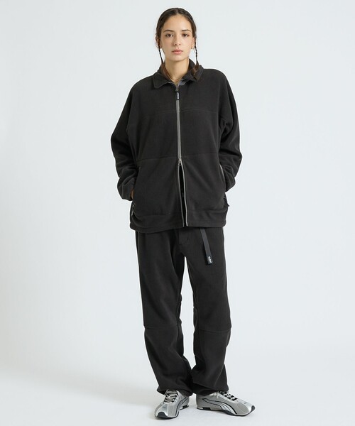 ABAHOUSE(アバハウス)の「【WILD THINGS / ワイルドシングス】BULKY FLEECE PANTS / バルキーフリースパンツ/ユニセックス(スウェットパンツ・メンズ・グレー/オレンジ系その他/ブラック・M/L)」の6枚目の写真