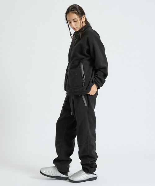 ABAHOUSE(アバハウス)の「【WILD THINGS / ワイルドシングス】BULKY FLEECE PANTS / バルキーフリースパンツ/ユニセックス(スウェットパンツ・メンズ・グレー/オレンジ系その他/ブラック・M/L)」の7枚目の写真