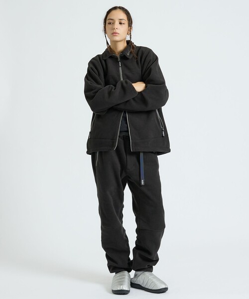 ABAHOUSE(アバハウス)の「【WILD THINGS / ワイルドシングス】BULKY FLEECE PANTS / バルキーフリースパンツ/ユニセックス(スウェットパンツ・メンズ・グレー/オレンジ系その他/ブラック・M/L)」の8枚目の写真