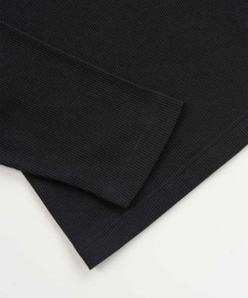TOFFEE(トフィー)の「ワッフルハイヒールフードロングスリーブ (BLACK)(パーカー・メンズ・その他・SMALL/MEDIUM/LARGE/X-LARGE)」の2枚目の写真
