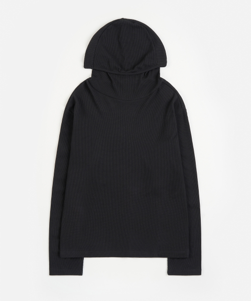 TOFFEE(トフィー)の「ワッフルハイヒールフードロングスリーブ (BLACK)(パーカー・メンズ・その他・SMALL/MEDIUM/LARGE/X-LARGE)」の4枚目の写真