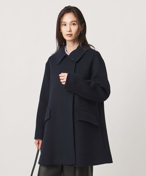 UNITED ARROWS(ユナイテッドアローズ)の「2WAYカラー ミドルコート(ステンカラーコート・レディース・ネイビー/グレー/ベージュ・36/34/38)」の11枚目の写真