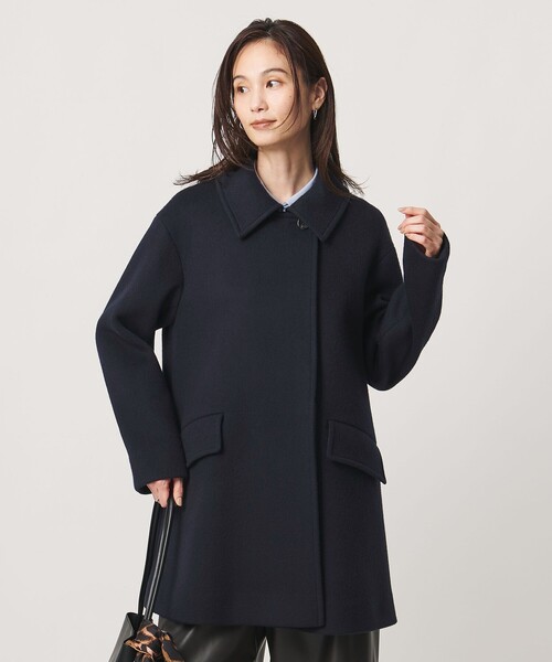 UNITED ARROWS(ユナイテッドアローズ)の「2WAYカラー ミドルコート(ステンカラーコート・レディース・ネイビー/グレー/ベージュ・36/34/38)」の12枚目の写真