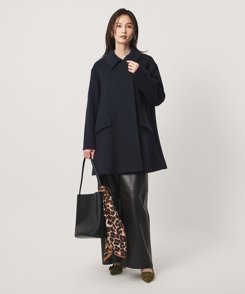 UNITED ARROWS(ユナイテッドアローズ)の「2WAYカラー ミドルコート(ステンカラーコート・レディース・ネイビー/グレー/ベージュ・36/34/38)」の16枚目の写真