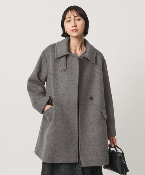 UNITED ARROWS(ユナイテッドアローズ)の「2WAYカラー ミドルコート(ステンカラーコート・レディース・ネイビー/グレー/ベージュ・36/34/38)」の17枚目の写真