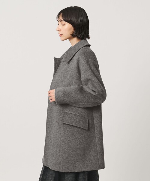 UNITED ARROWS(ユナイテッドアローズ)の「2WAYカラー ミドルコート(ステンカラーコート・レディース・ネイビー/グレー/ベージュ・36/34/38)」の19枚目の写真