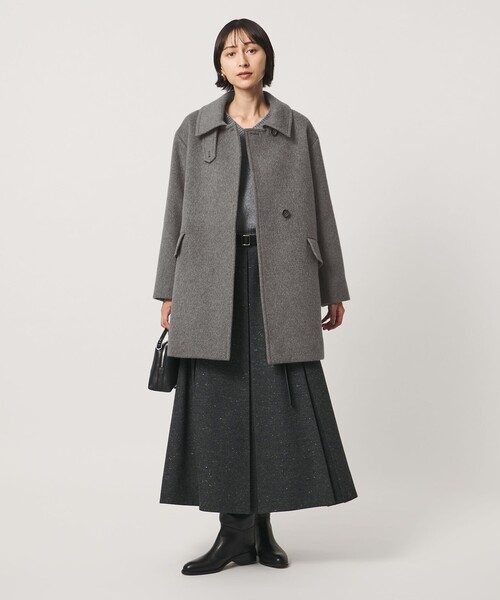 UNITED ARROWS(ユナイテッドアローズ)の「2WAYカラー ミドルコート(ステンカラーコート・レディース・ネイビー/グレー/ベージュ・36/34/38)」の20枚目の写真