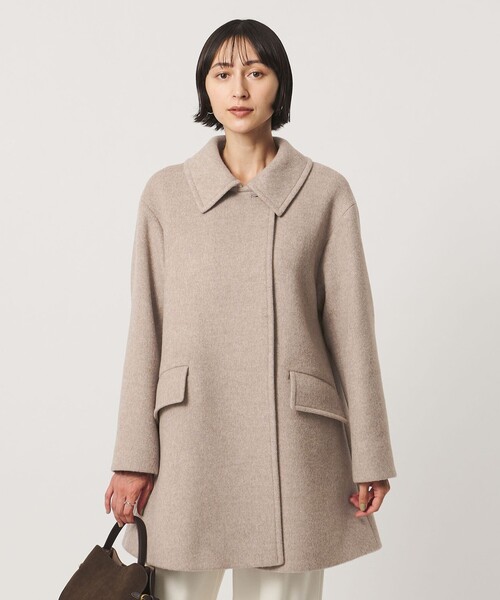 UNITED ARROWS(ユナイテッドアローズ)の「2WAYカラー ミドルコート(ステンカラーコート・レディース・ネイビー/グレー/ベージュ・36/34/38)」の22枚目の写真