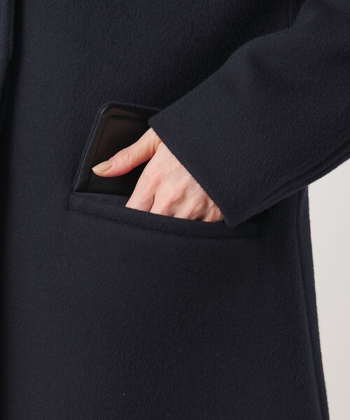 UNITED ARROWS(ユナイテッドアローズ)の「2WAYカラー ミドルコート(ステンカラーコート・レディース・ネイビー/グレー/ベージュ・36/34/38)」の5枚目の写真