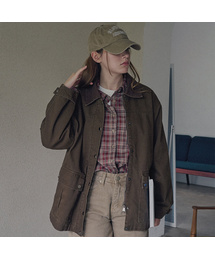 Leto pocket work jacket - Brown