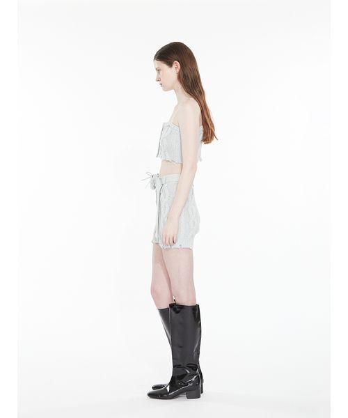 SORIN(ソリン )の「Cotton Wool Cable Short Pants / コットンウールケーブルショートパンツ(その他パンツ・レディース・グレー/カーキ/ミント・38)」の8枚目の写真