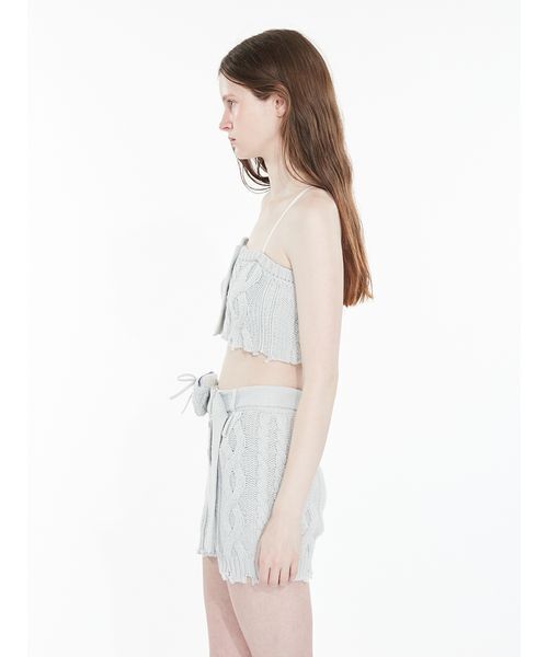 SORIN(ソリン )の「Cotton Wool Cable Short Pants / コットンウールケーブルショートパンツ(その他パンツ・レディース・グレー/カーキ/ミント・38)」の11枚目の写真