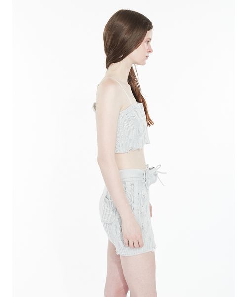 SORIN(ソリン )の「Cotton Wool Cable Short Pants / コットンウールケーブルショートパンツ(その他パンツ・レディース・グレー/カーキ/ミント・38)」の13枚目の写真