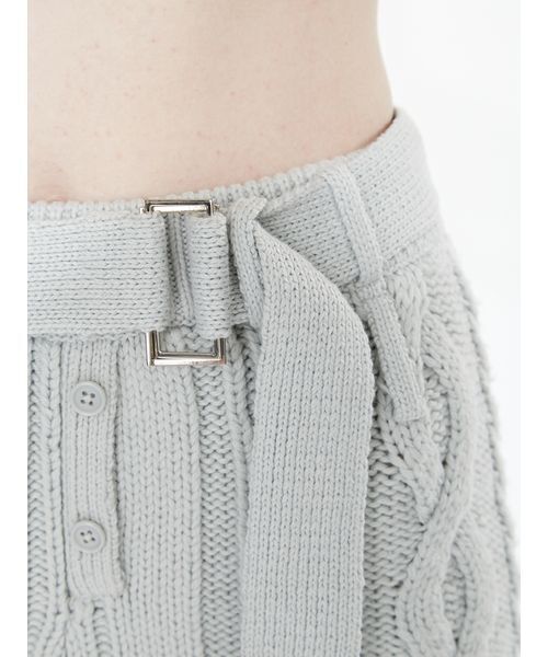 SORIN(ソリン )の「Cotton Wool Cable Short Pants / コットンウールケーブルショートパンツ(その他パンツ・レディース・グレー/カーキ/ミント・38)」の16枚目の写真