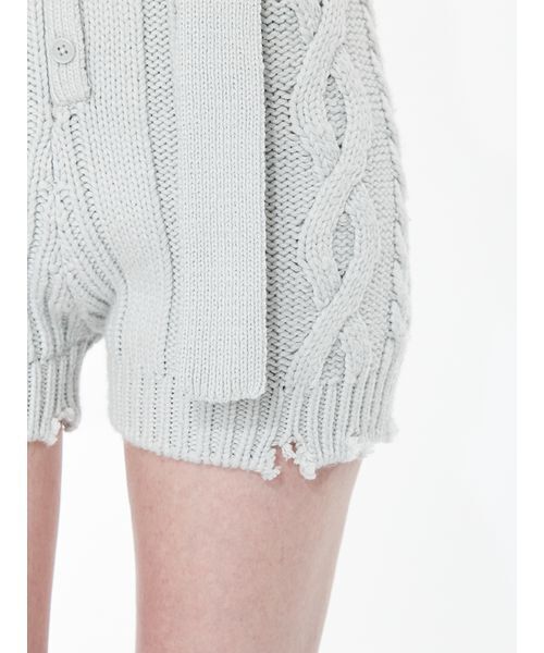 SORIN(ソリン )の「Cotton Wool Cable Short Pants / コットンウールケーブルショートパンツ(その他パンツ・レディース・グレー/カーキ/ミント・38)」の17枚目の写真
