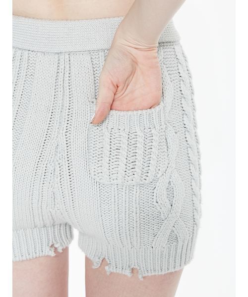 SORIN(ソリン )の「Cotton Wool Cable Short Pants / コットンウールケーブルショートパンツ(その他パンツ・レディース・グレー/カーキ/ミント・38)」の19枚目の写真