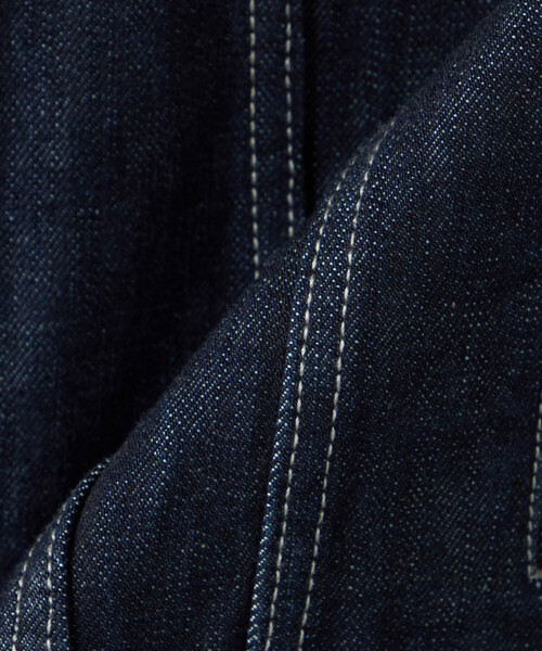 COMME CA MEN(コムサメン)の「セルビッチデニム トラッカータイプブルゾン(デニムジャケット・メンズ・ネイビー/ブラック・M/S/L)」の21枚目の写真