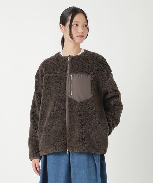 ZUCCa(ズッカ)の「BOA FLEECE / ブルゾン(ブルゾン・レディース・ブラウン・M size)」の1枚目の写真