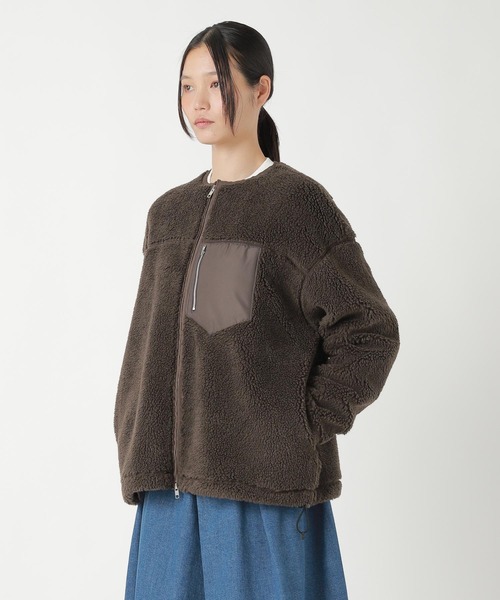 ZUCCa(ズッカ)の「BOA FLEECE / ブルゾン(ブルゾン・レディース・ブラウン・M size)」の2枚目の写真