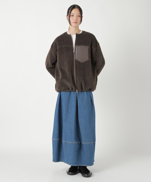 ZUCCa(ズッカ)の「BOA FLEECE / ブルゾン(ブルゾン・レディース・ブラウン・M size)」の5枚目の写真
