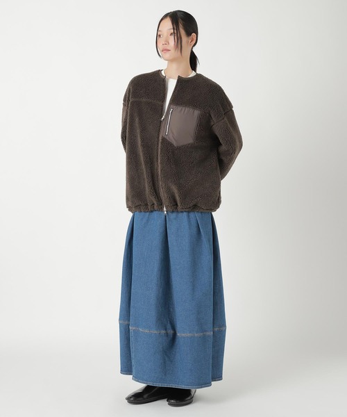 ZUCCa(ズッカ)の「BOA FLEECE / ブルゾン(ブルゾン・レディース・ブラウン・M size)」の6枚目の写真