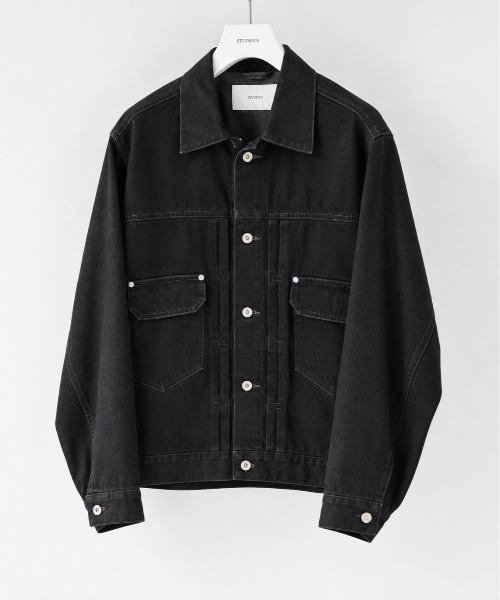 STUDIOUS（ステュディオス）の「【STUDIOUS】2ndType Denim Jacket（デニムジャケット・メンズ・ネイビー/ブラック・2/1）」の2枚目の写真