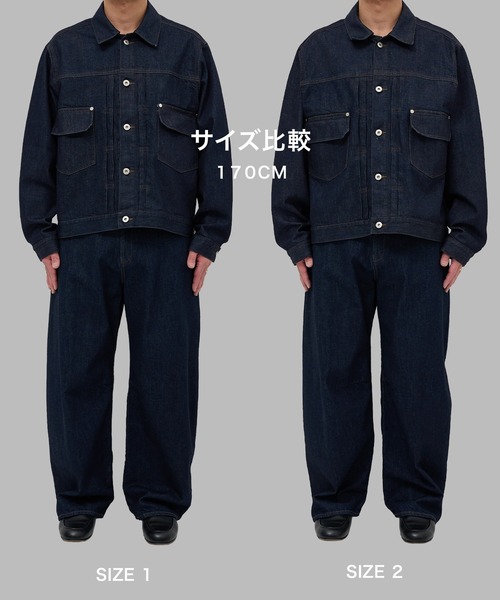 STUDIOUS（ステュディオス）の「【STUDIOUS】2ndType Denim Jacket（デニムジャケット・メンズ・ネイビー/ブラック・2/1）」の7枚目の写真