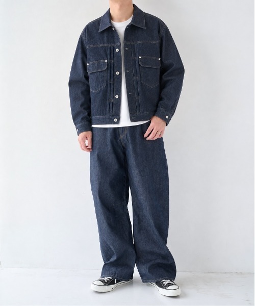 STUDIOUS（ステュディオス）の「【STUDIOUS】2ndType Denim Jacket（デニムジャケット・メンズ・ネイビー/ブラック・2/1）」の17枚目の写真