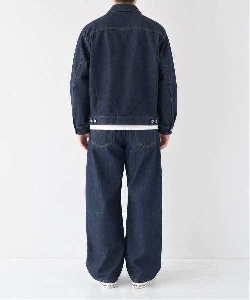 STUDIOUS（ステュディオス）の「【STUDIOUS】2ndType Denim Jacket（デニムジャケット・メンズ・ネイビー/ブラック・2/1）」の8枚目の写真