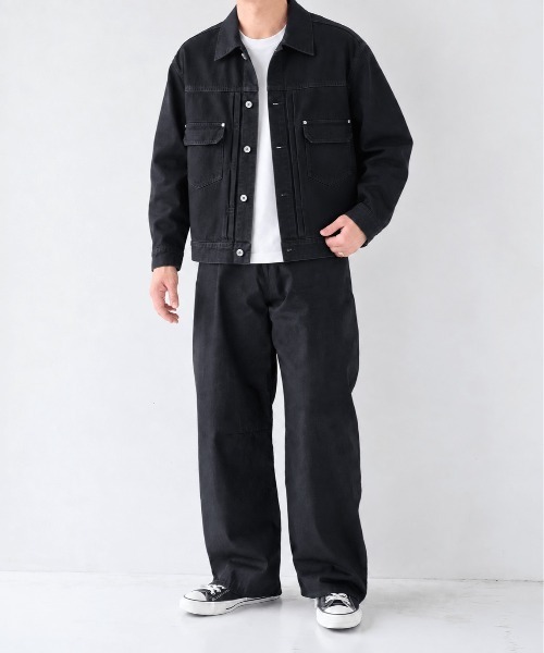 STUDIOUS（ステュディオス）の「【STUDIOUS】2ndType Denim Jacket（デニムジャケット・メンズ・ネイビー/ブラック・2/1）」の14枚目の写真