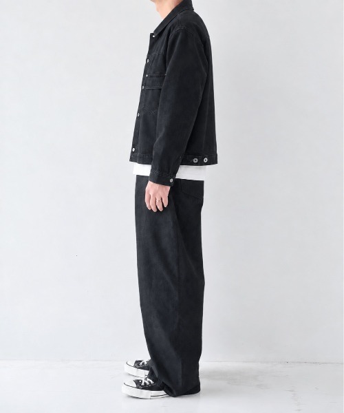 STUDIOUS（ステュディオス）の「【STUDIOUS】2ndType Denim Jacket（デニムジャケット・メンズ・ネイビー/ブラック・2/1）」の15枚目の写真