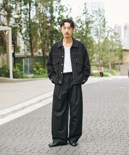 STUDIOUS（ステュディオス）の「【STUDIOUS】2ndType Denim Jacket（デニムジャケット・メンズ・ネイビー/ブラック・2/1）」の10枚目の写真